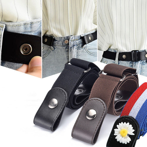 Elastic Waist Band Belts Buckle