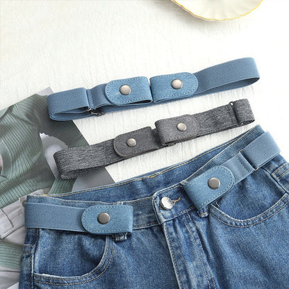 Elastic Waist Band Belts Buckle
