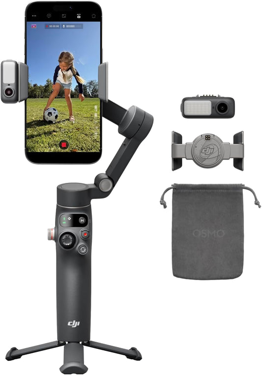DJI Osmo Mobile 8 Phone Stabilizer مثبت تصوير للجوال | Built-in Tripod & Extension Rod | 10h Battery