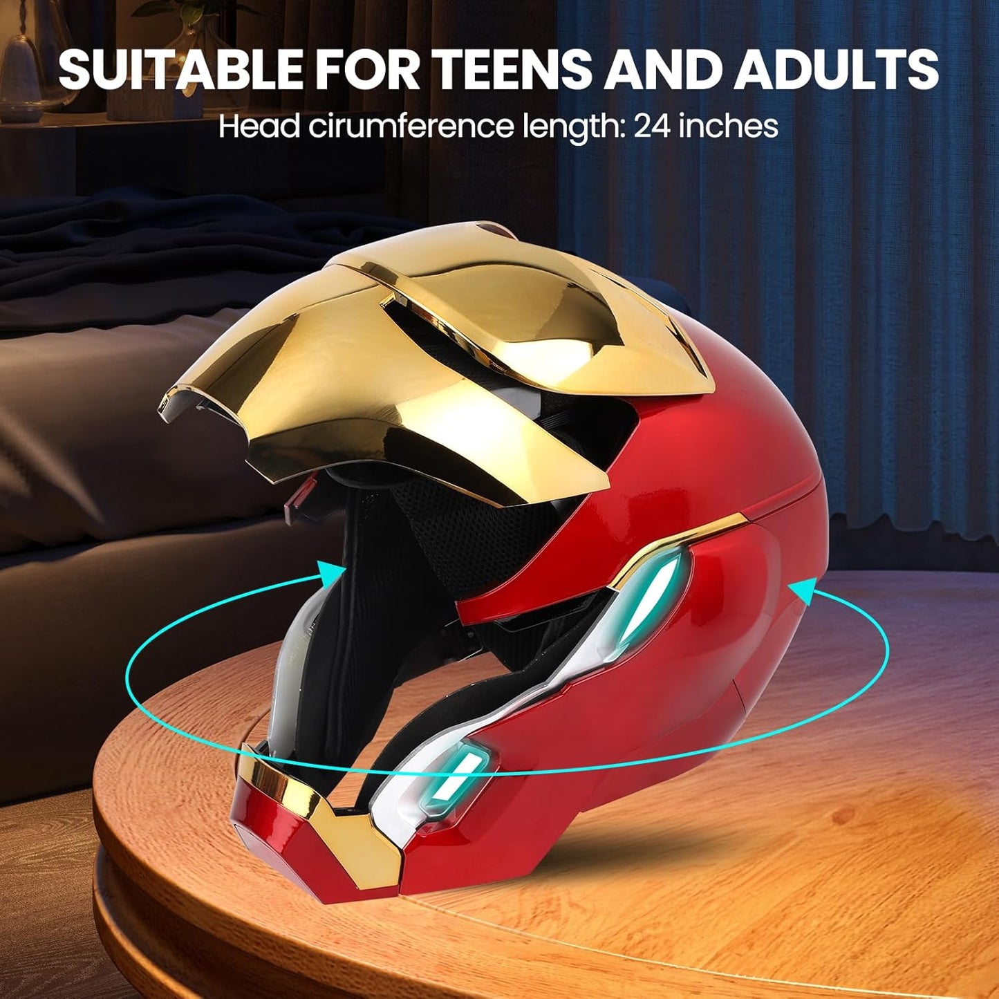 Iron Man MK 50 Wearable Helmet – Voice & RC Control, LED Eyes
