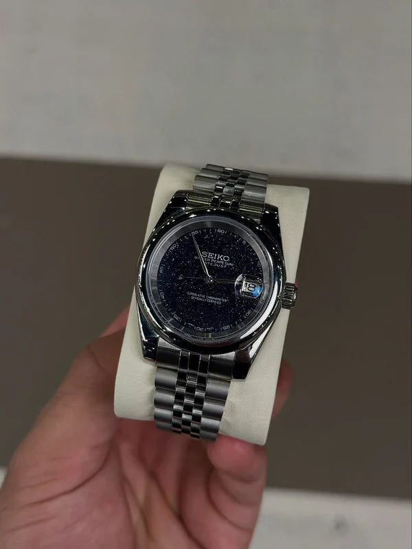 Galactic Galaxy Dial Automatic Watch – 904L Steel | ساعة فاخرة بتصميم المجرة