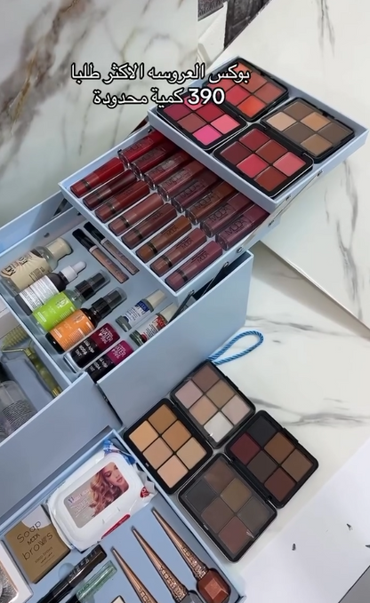 بوكس العروسة الفاخر – مجموعة مكياج متكاملة واحترافية