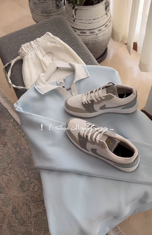 Luxury Comfort Set – Stylish Shoes, Polo Shirt & Jogger Pants (أزياء مريحة وعصرية)