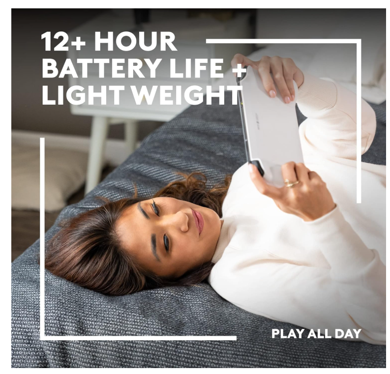 Logitech G Cloud – Portable Gaming Console | شاشة 7" FHD | Cloud Gaming Xbox & GeForce NOW | بطارية طويلة – White